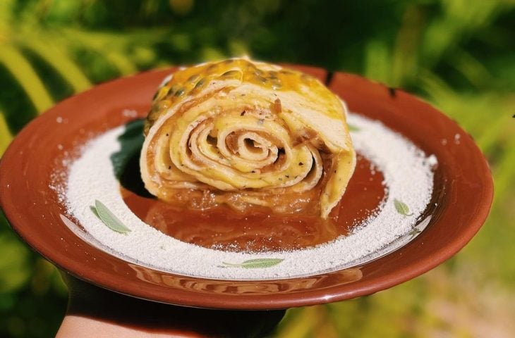 Rocambole de maracujá