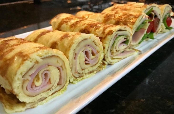 Rolinhos de omelete