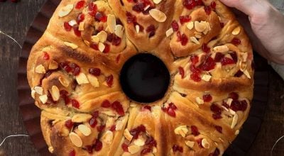 Rosca guirlanda de Natal