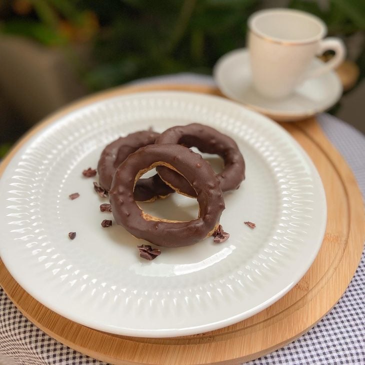 Rosquinha de chocolate fit