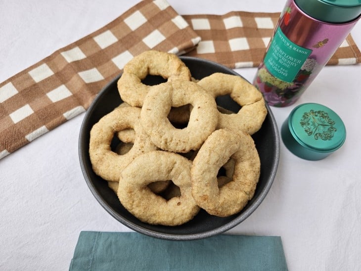 Rosquinhas de polvilho doce finalizada.