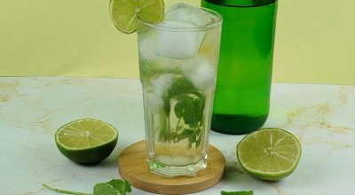 Sakerinha com chá verde, gengibre e limão