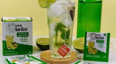 Sakerinha com chá verde, gengibre e limão