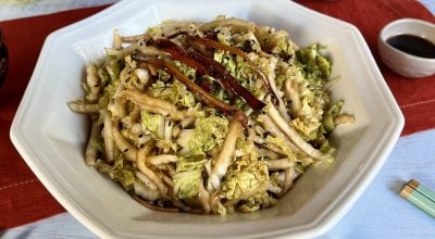 Salada agridoce de acelga