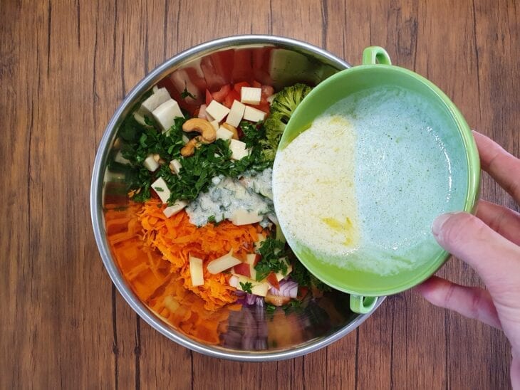 Salada colorida de brócolis - Passo a Passo