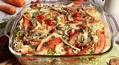 Salada de acelga com cenoura