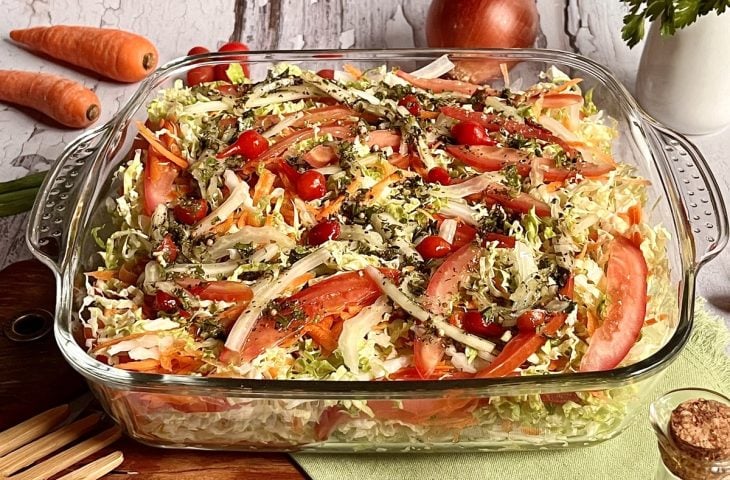 Salada de acelga com cenoura