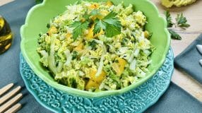 Salada de acelga com manga