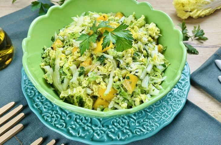 Salada de acelga com manga