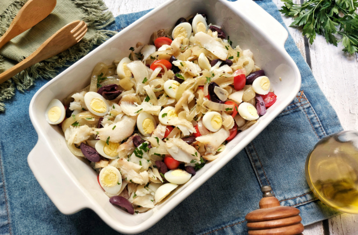 Salada de bacalhau simples