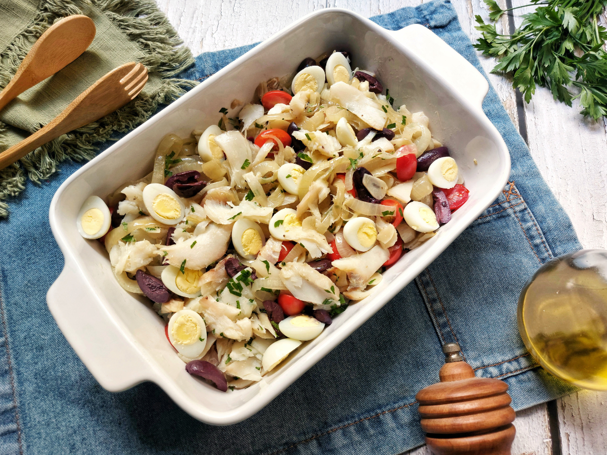 Salada de bacalhau simples
