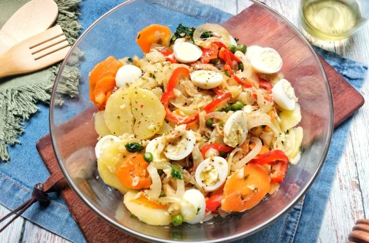 Salada de bacalhau fácil