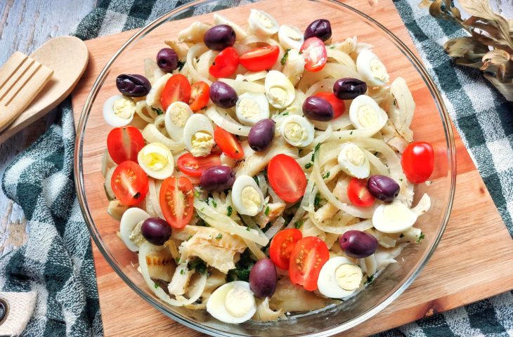 Salada de bacalhau simples