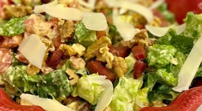Salada de bacon e ricota