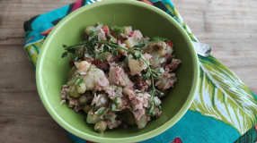Salada de batata com atum
