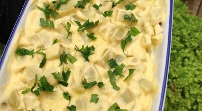 Salada de batata-doce vegana
