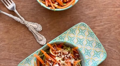 Salada de cenoura e abobrinha refogada