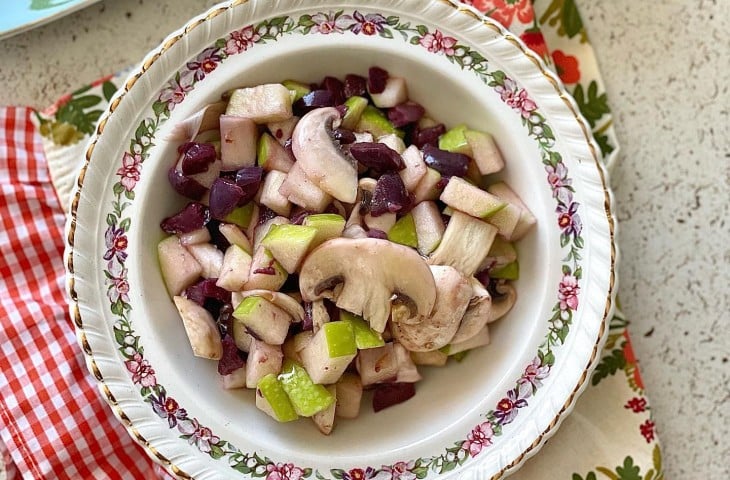 Salada de cogumelos