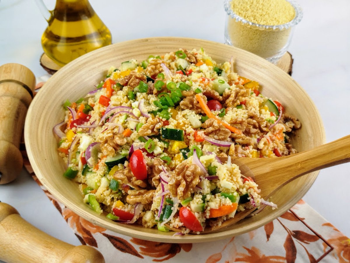 Salada de cuscuz marroquino