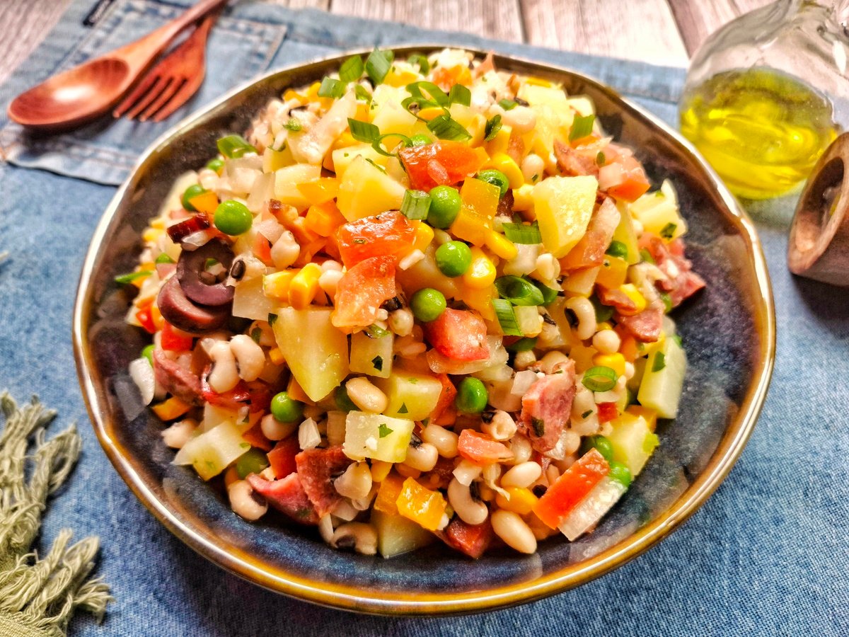 Salada de feijão-fradinho