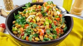 Salada de feijão-manteiga