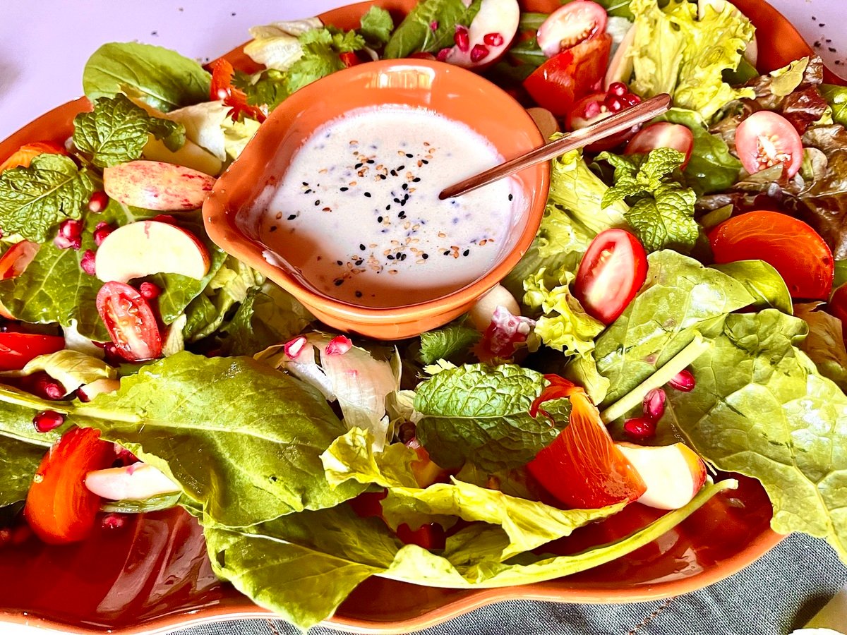 Salada de folhas verdes