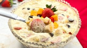 Salada de frutas com maracujá