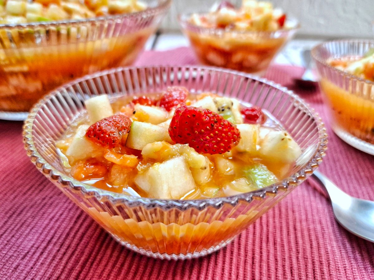 Salada de frutas fácil e rápida