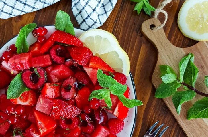 Salada de frutas vermelhas