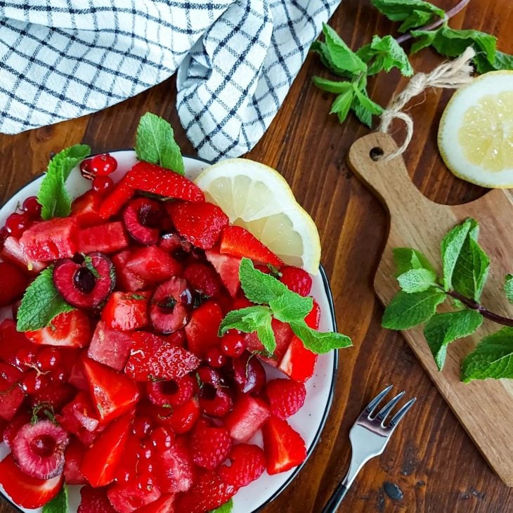 Salada de frutas vermelhas