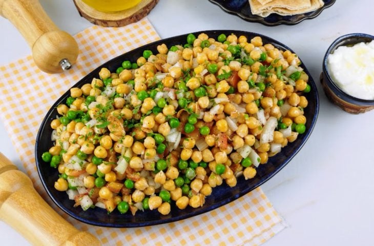 Salada de grão-de-bico