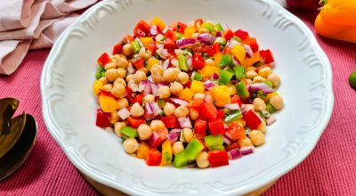 Salada de grão-de-bico rápida