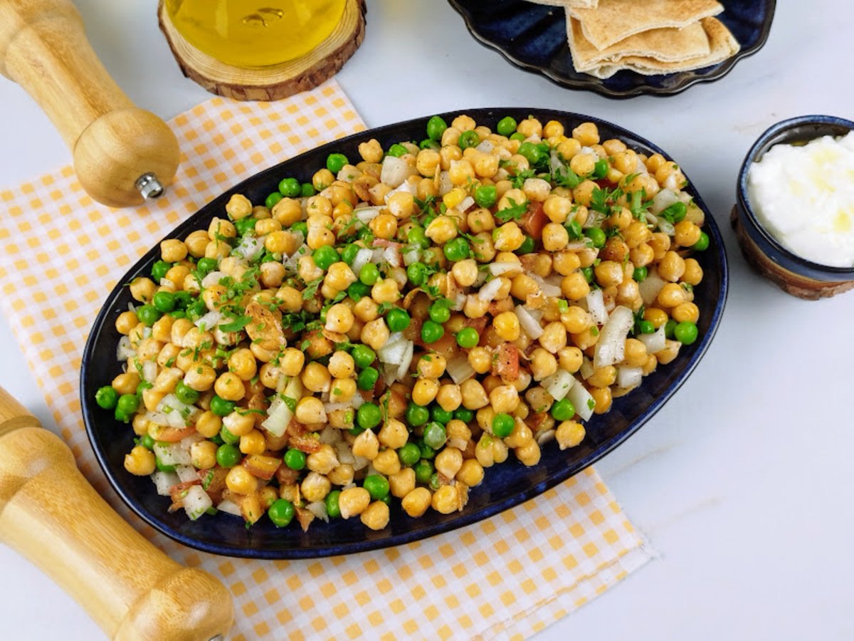 Salada de grão-de-bico