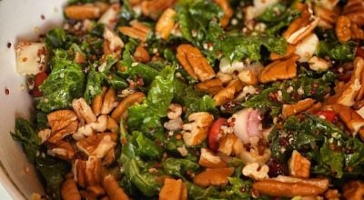 Salada de kale e quinoa