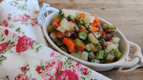 Salada de legumes cozidos fácil