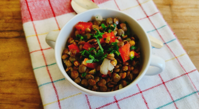 Salada de lentilha fácil
