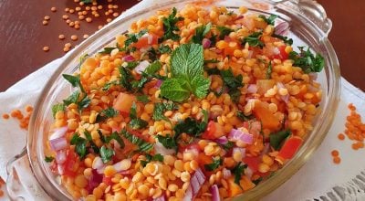 Salada de lentilha libanesa