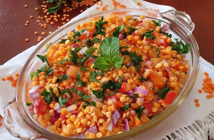 Salada de lentilha libanesa