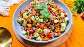 Salada de lentilha libanesa