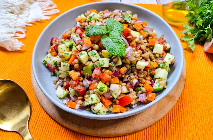 Salada de lentilha libanesa