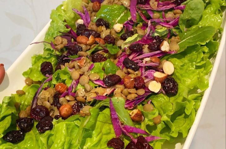 Salada de lentilha refrescante