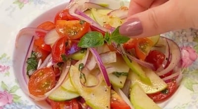 Salada de maçã verde