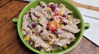 Salada de macarrão com atum light