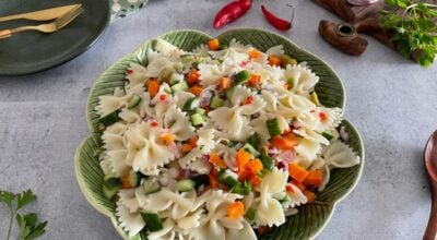 Salada de macarrão fria
