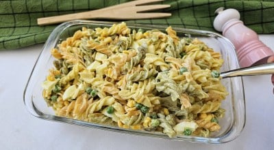 Salada de macarrão parafuso simples