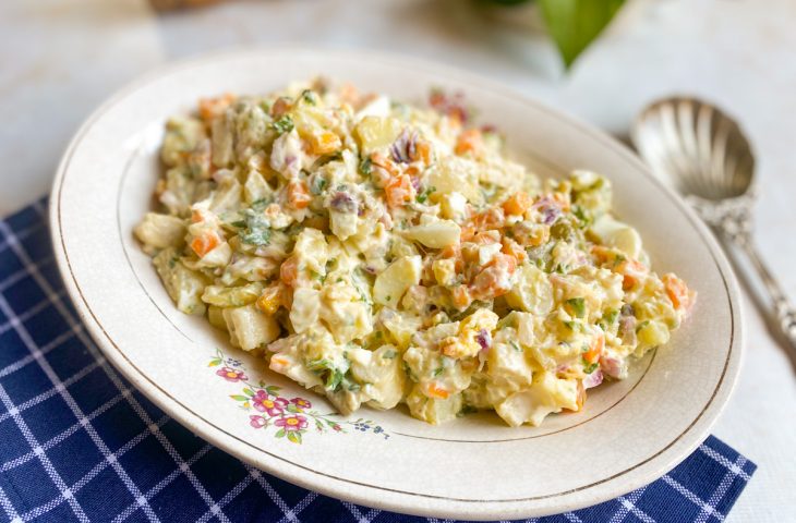 Salada de maionese caseira