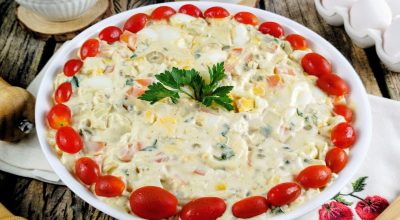 Salada de maionese simples com batata e cenoura