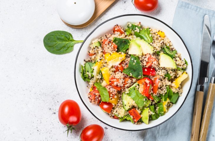 Salada de quinoa