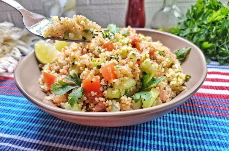 Salada de quinoa