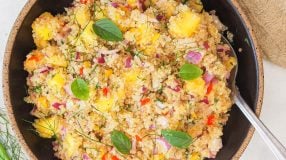 Salada de quinoa com manga